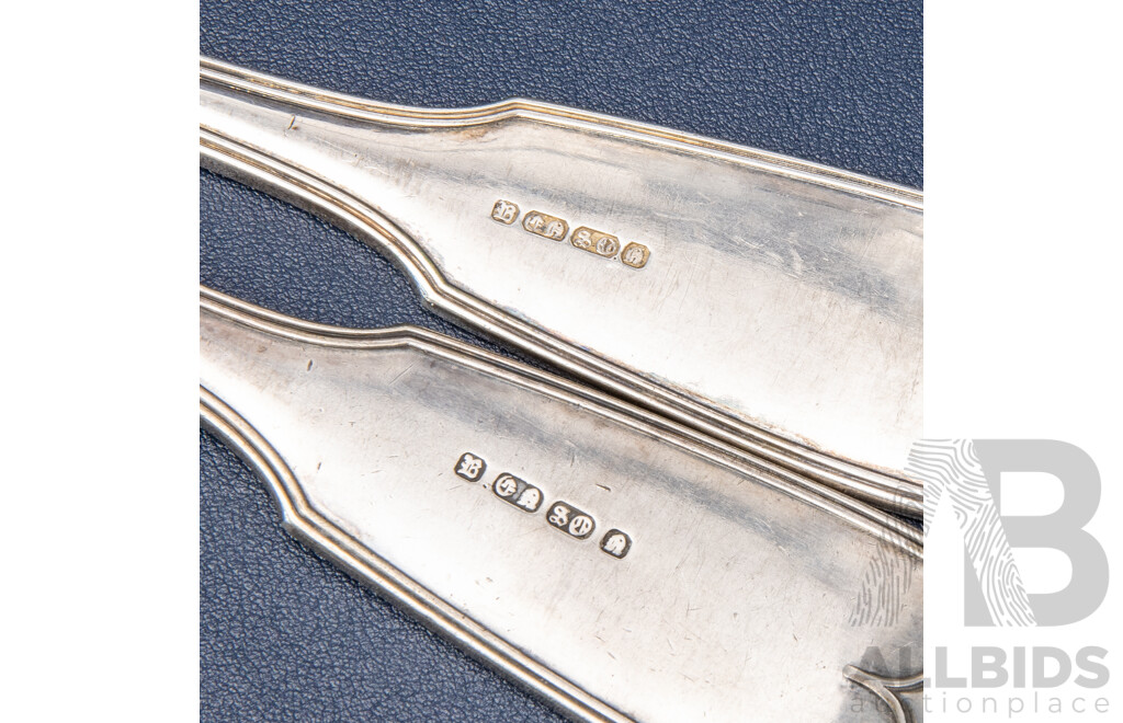 Two Large Vintage Silver Plate Serving Spoons