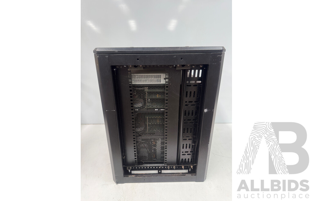 Hallam Rack Cabinet Containing Digital Media System - HD Conference VH20 VoIP End-point Device + 2x Crestron DMPS3-300-C + DM-MD8X8
