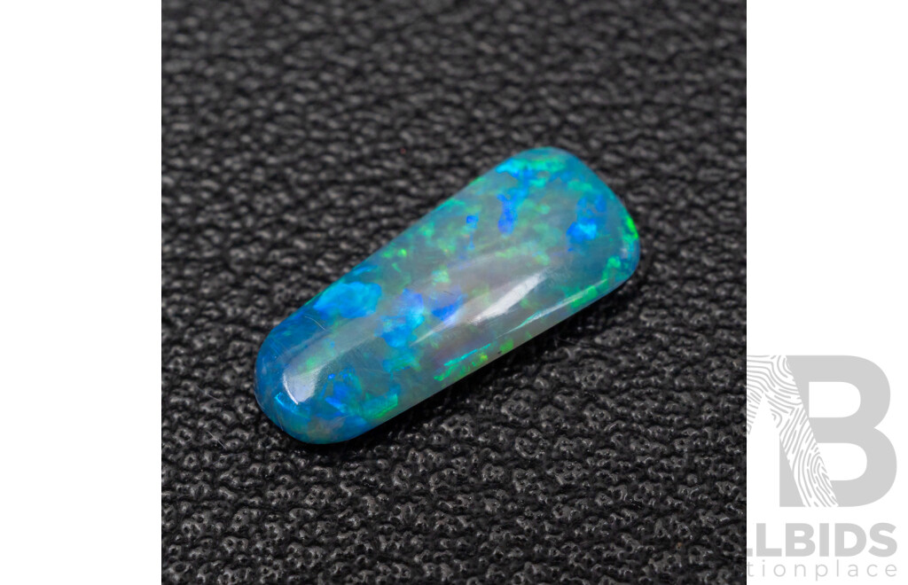 Australian Black Opal Solid Cabochon, 1.30ct
