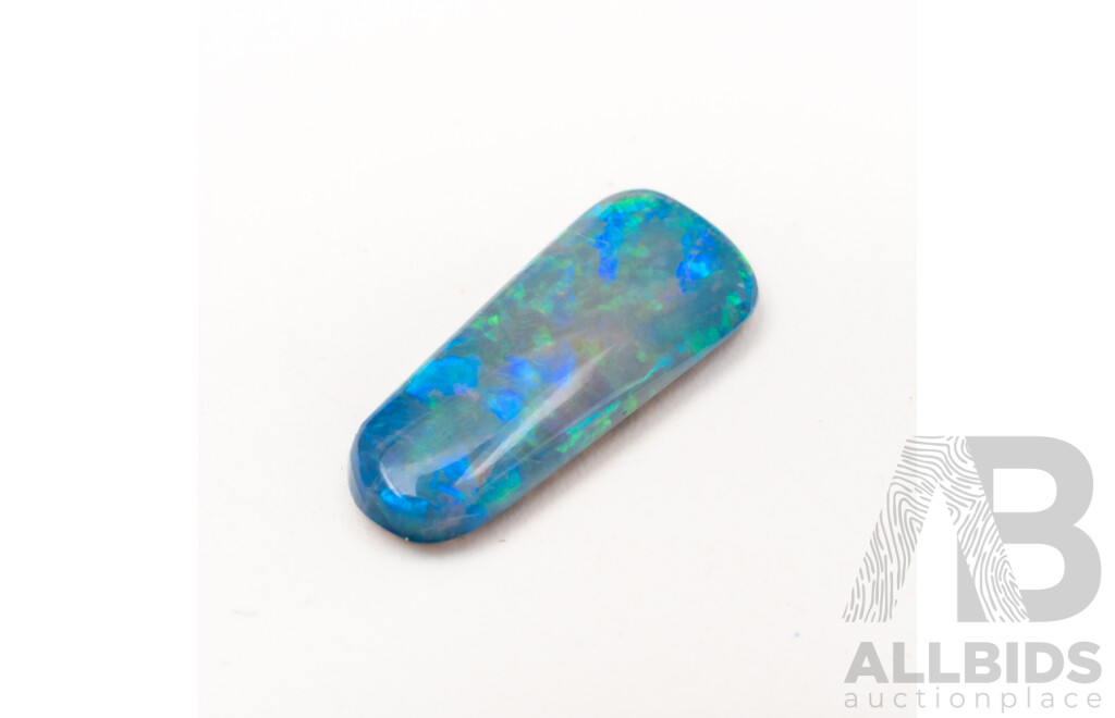 Australian Black Opal Solid Cabochon, 1.30ct