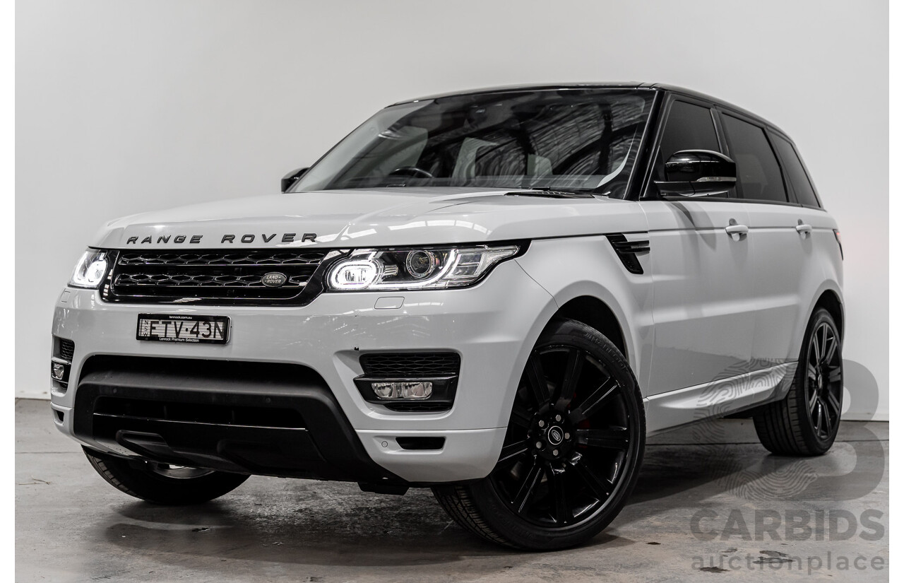 07/2017 Land Rover Range Rover Sport SD4 S (AWD) LW MY17 4D Wagon Glacier White Turbo Diesel 2.0L