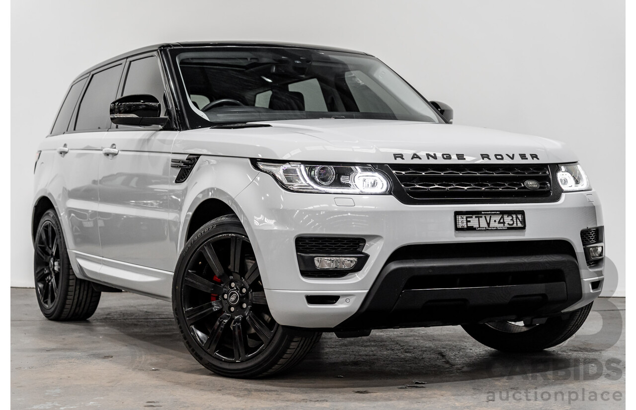07/2017 Land Rover Range Rover Sport SD4 S (AWD) LW MY17 4D Wagon Glacier White Turbo Diesel 2.0L