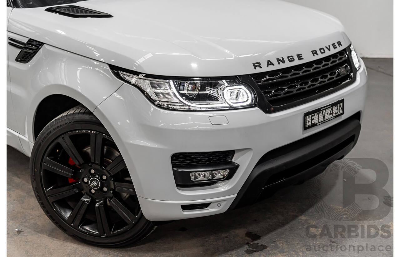 07/2017 Land Rover Range Rover Sport SD4 S (AWD) LW MY17 4D Wagon Glacier White Turbo Diesel 2.0L