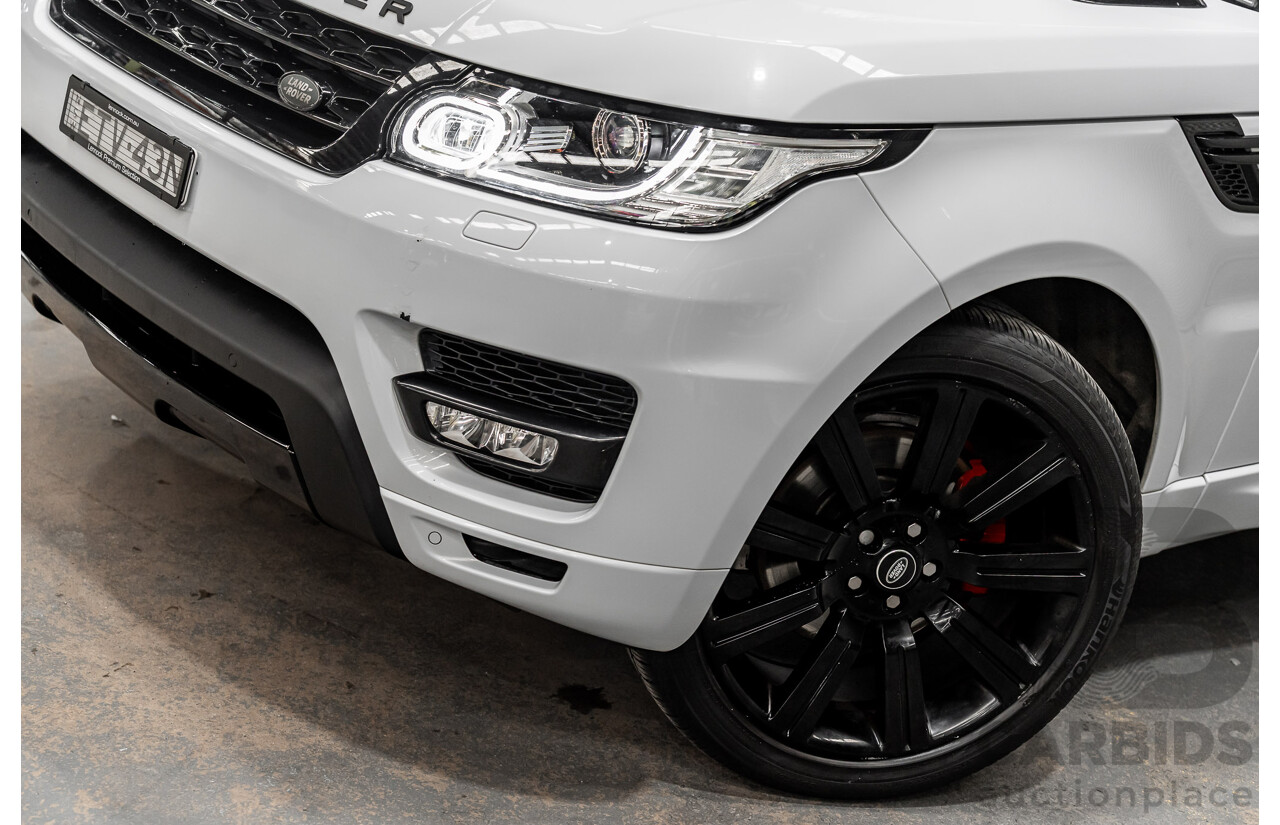 07/2017 Land Rover Range Rover Sport SD4 S (AWD) LW MY17 4D Wagon Glacier White Turbo Diesel 2.0L