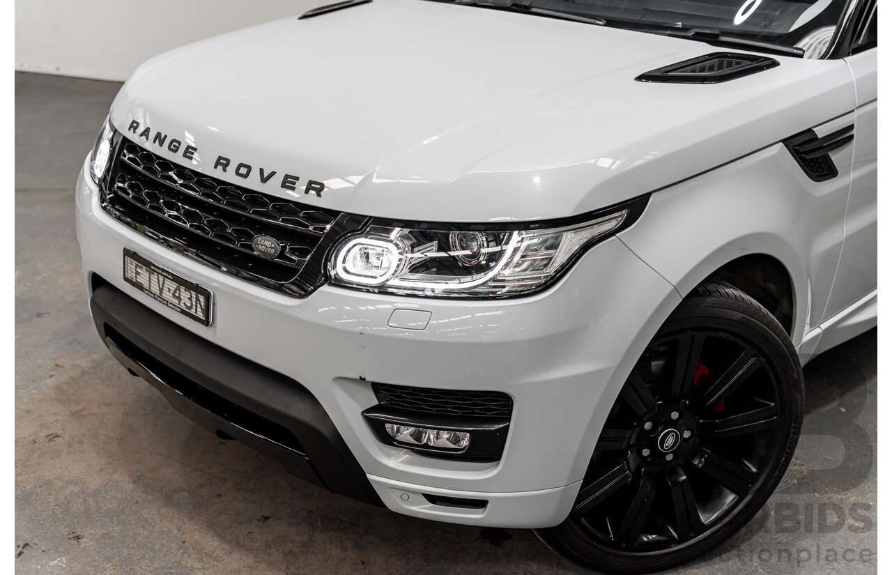 07/2017 Land Rover Range Rover Sport SD4 S (AWD) LW MY17 4D Wagon Glacier White Turbo Diesel 2.0L