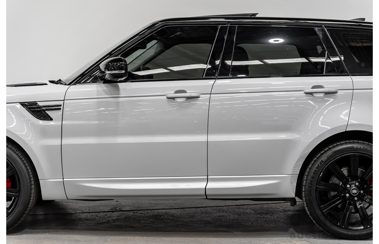 07/2017 Land Rover Range Rover Sport SD4 S (AWD) LW MY17 4D Wagon Glacier White Turbo Diesel 2.0L