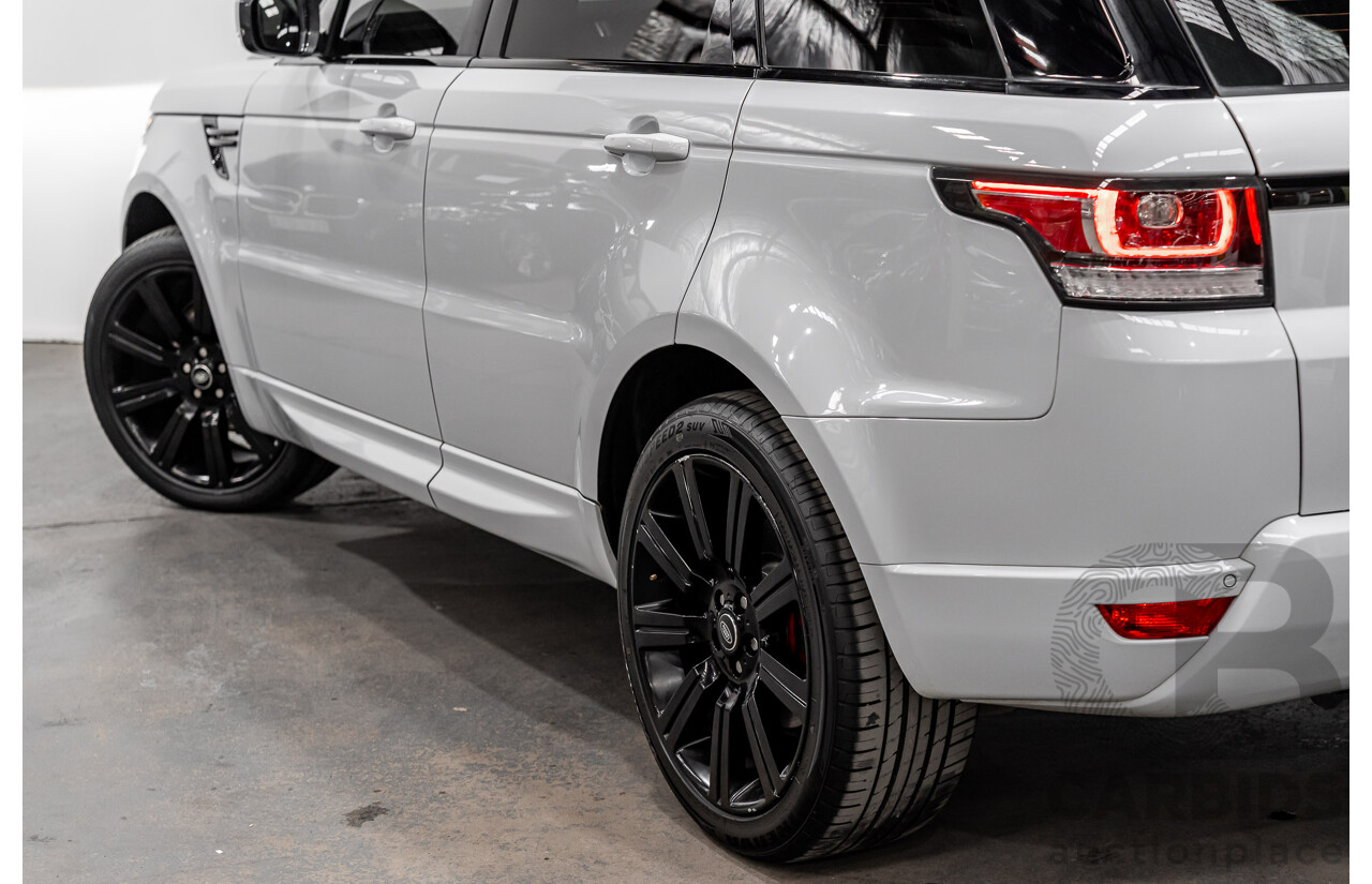 07/2017 Land Rover Range Rover Sport SD4 S (AWD) LW MY17 4D Wagon Glacier White Turbo Diesel 2.0L