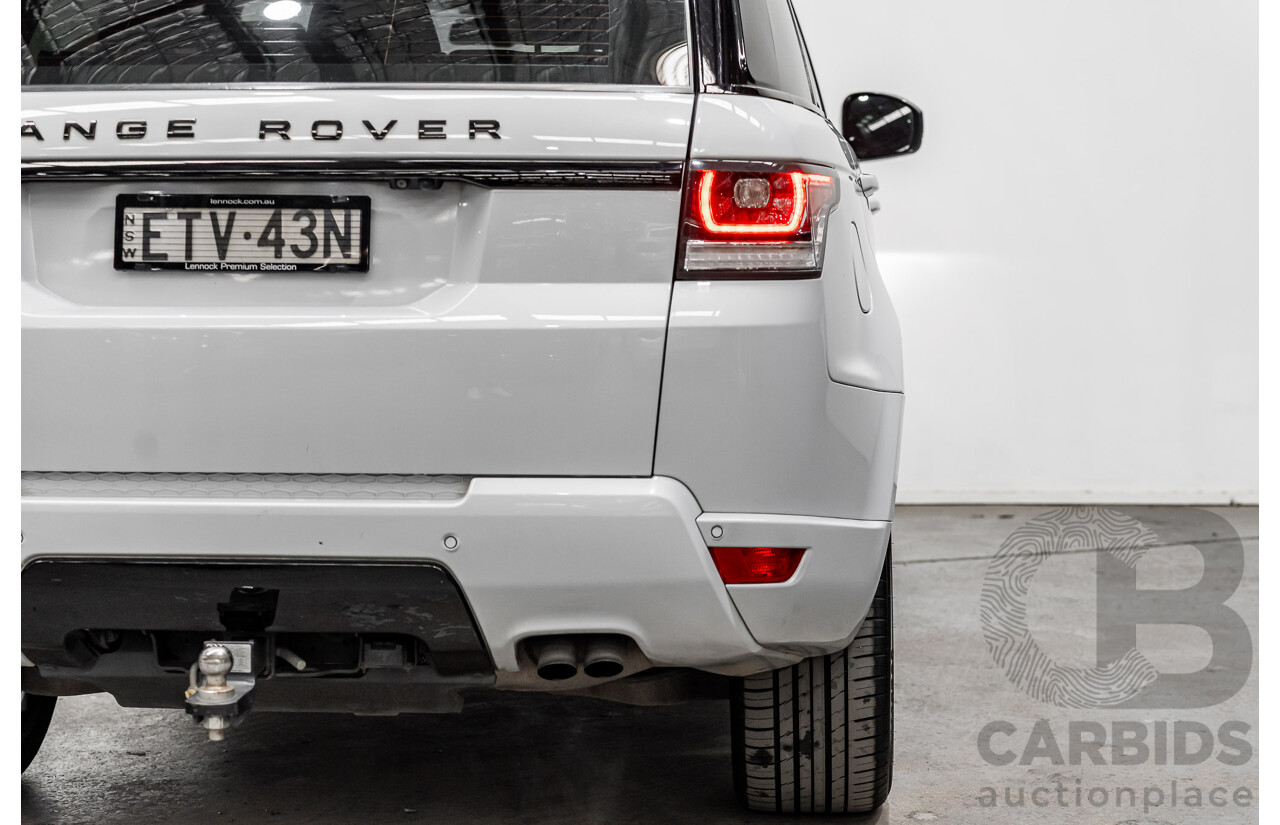 07/2017 Land Rover Range Rover Sport SD4 S (AWD) LW MY17 4D Wagon Glacier White Turbo Diesel 2.0L