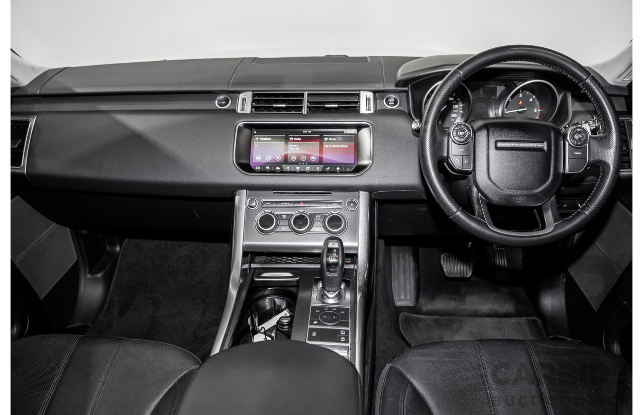 07/2017 Land Rover Range Rover Sport SD4 S (AWD) LW MY17 4D Wagon Glacier White Turbo Diesel 2.0L