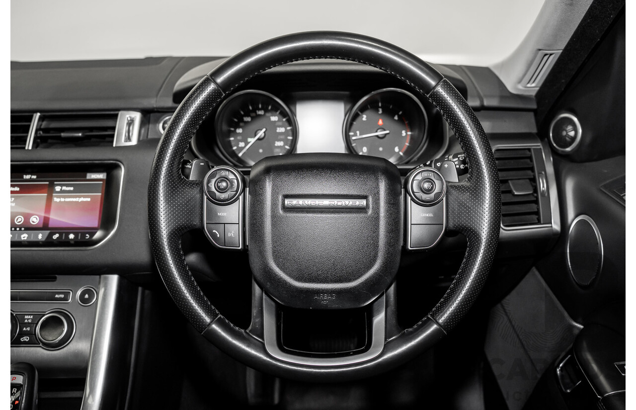 07/2017 Land Rover Range Rover Sport SD4 S (AWD) LW MY17 4D Wagon Glacier White Turbo Diesel 2.0L