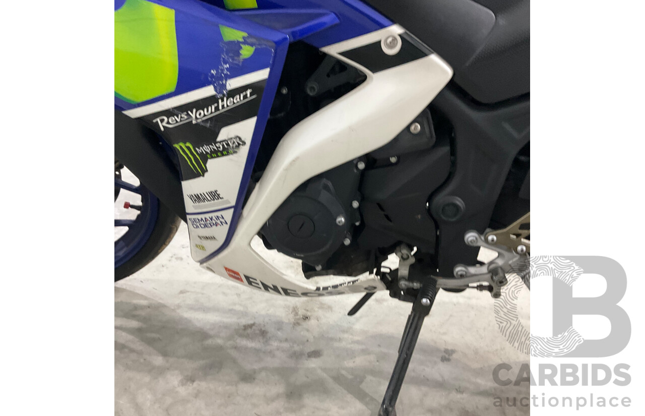 2016 YAMAHA YZF-R3 MOTOR CYCLE - BLUE