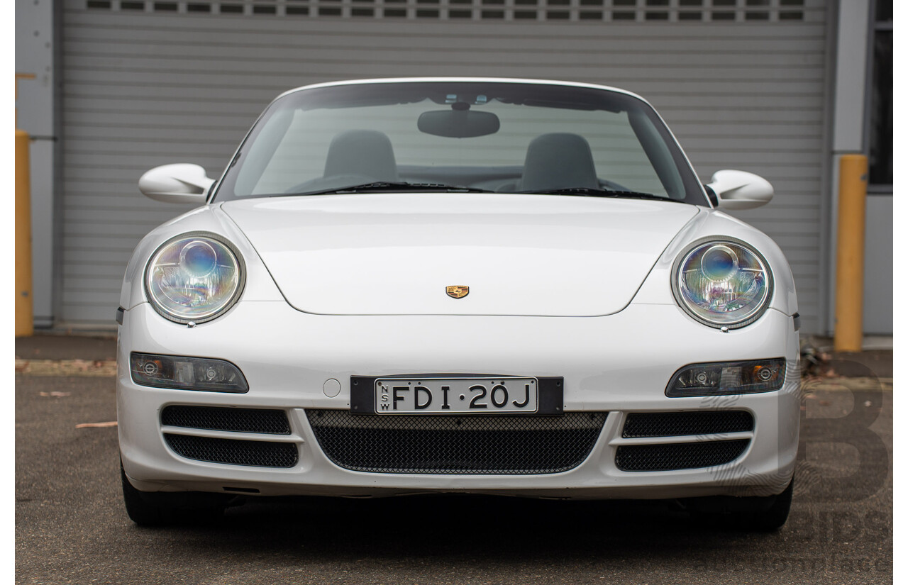2007 Porsche 911 Carrera 4 S 997 (AWD) 2d Cabriolet Carrara White 3.8L - 12/13 Personal Import