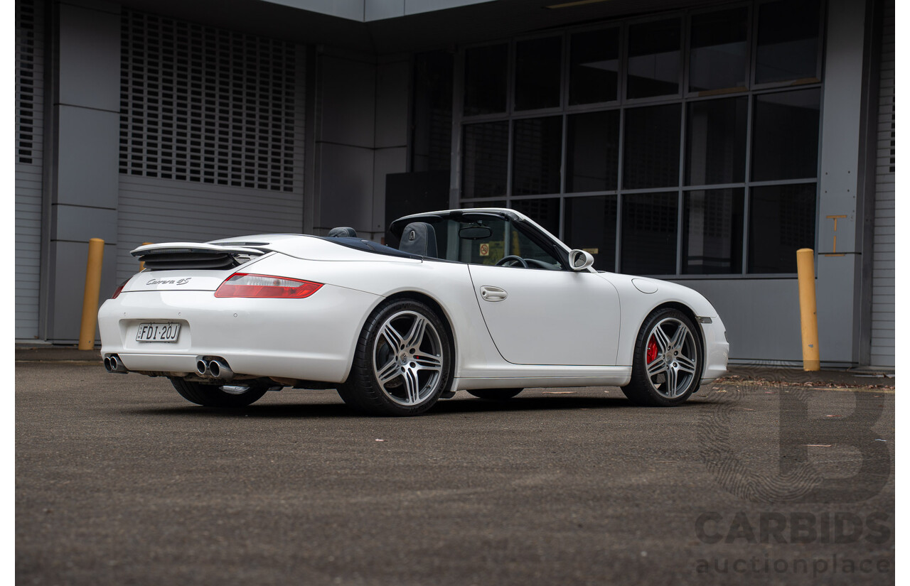 2007 Porsche 911 Carrera 4 S 997 (AWD) 2d Cabriolet Carrara White 3.8L - 12/13 Personal Import
