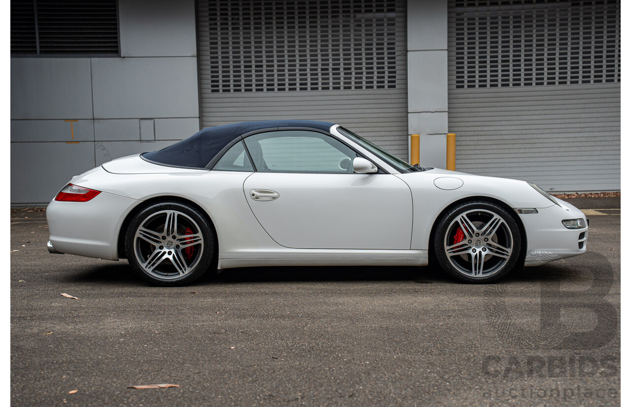 2007 Porsche 911 Carrera 4 S 997 (AWD) 2d Cabriolet Carrara White 3.8L - 12/13 Personal Import