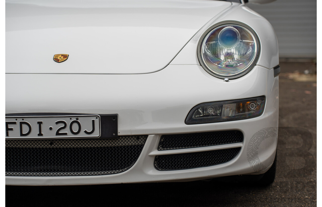 2007 Porsche 911 Carrera 4 S 997 (AWD) 2d Cabriolet Carrara White 3.8L - 12/13 Personal Import