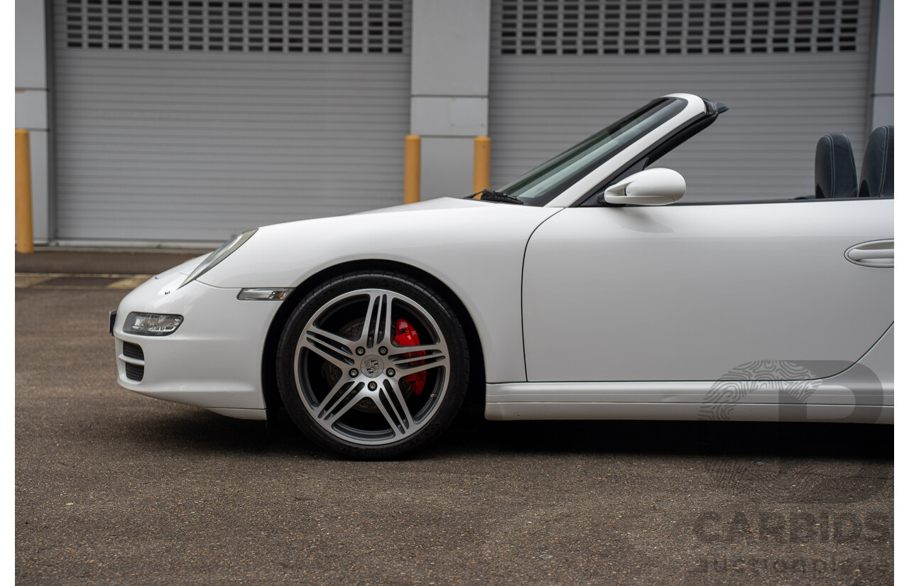 2007 Porsche 911 Carrera 4 S 997 (AWD) 2d Cabriolet Carrara White 3.8L - 12/13 Personal Import