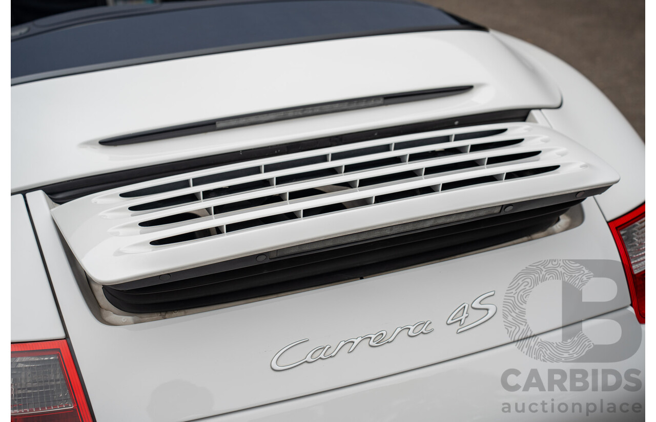 2007 Porsche 911 Carrera 4 S 997 (AWD) 2d Cabriolet Carrara White 3.8L - 12/13 Personal Import