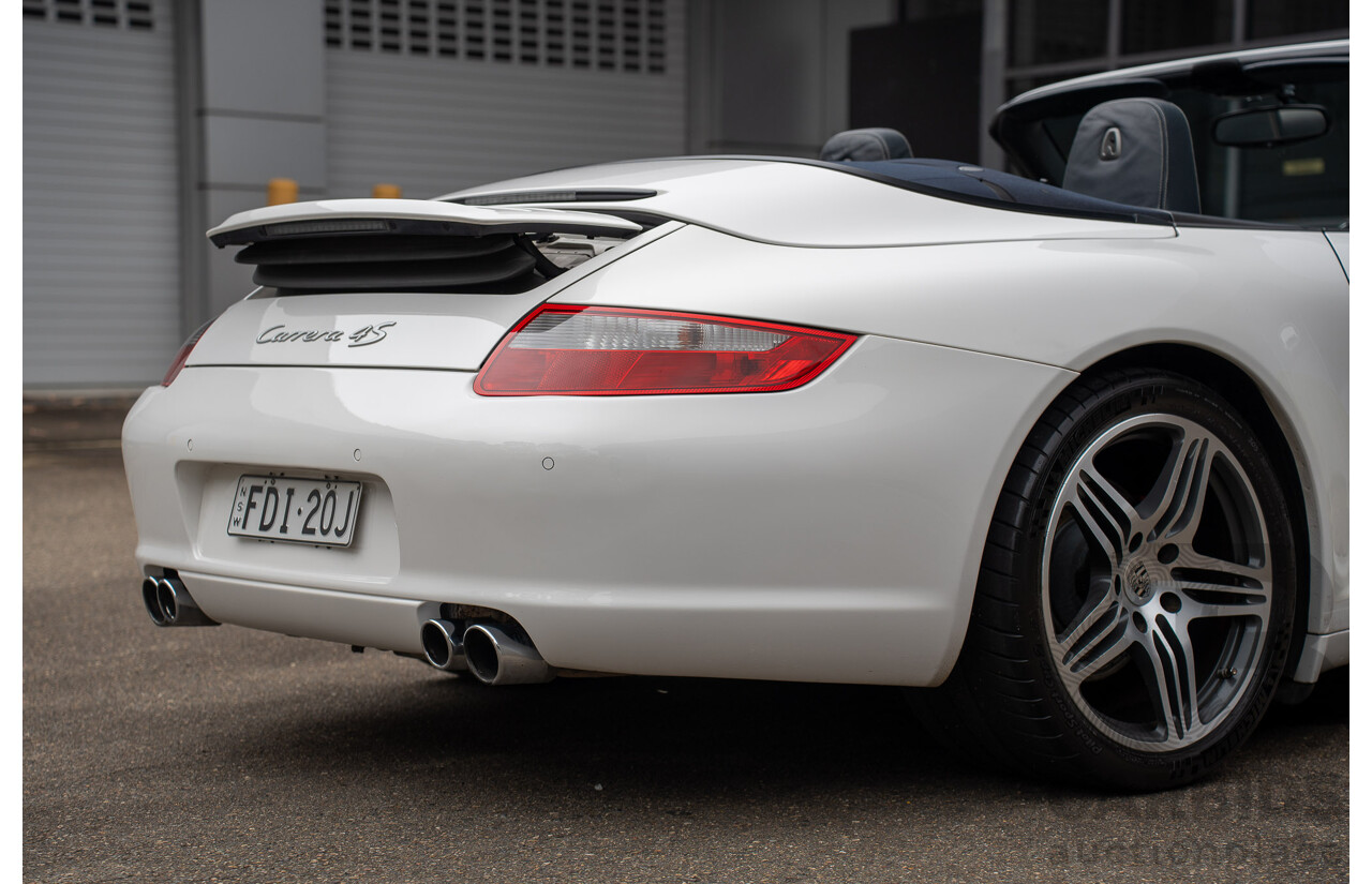 2007 Porsche 911 Carrera 4 S 997 (AWD) 2d Cabriolet Carrara White 3.8L - 12/13 Personal Import