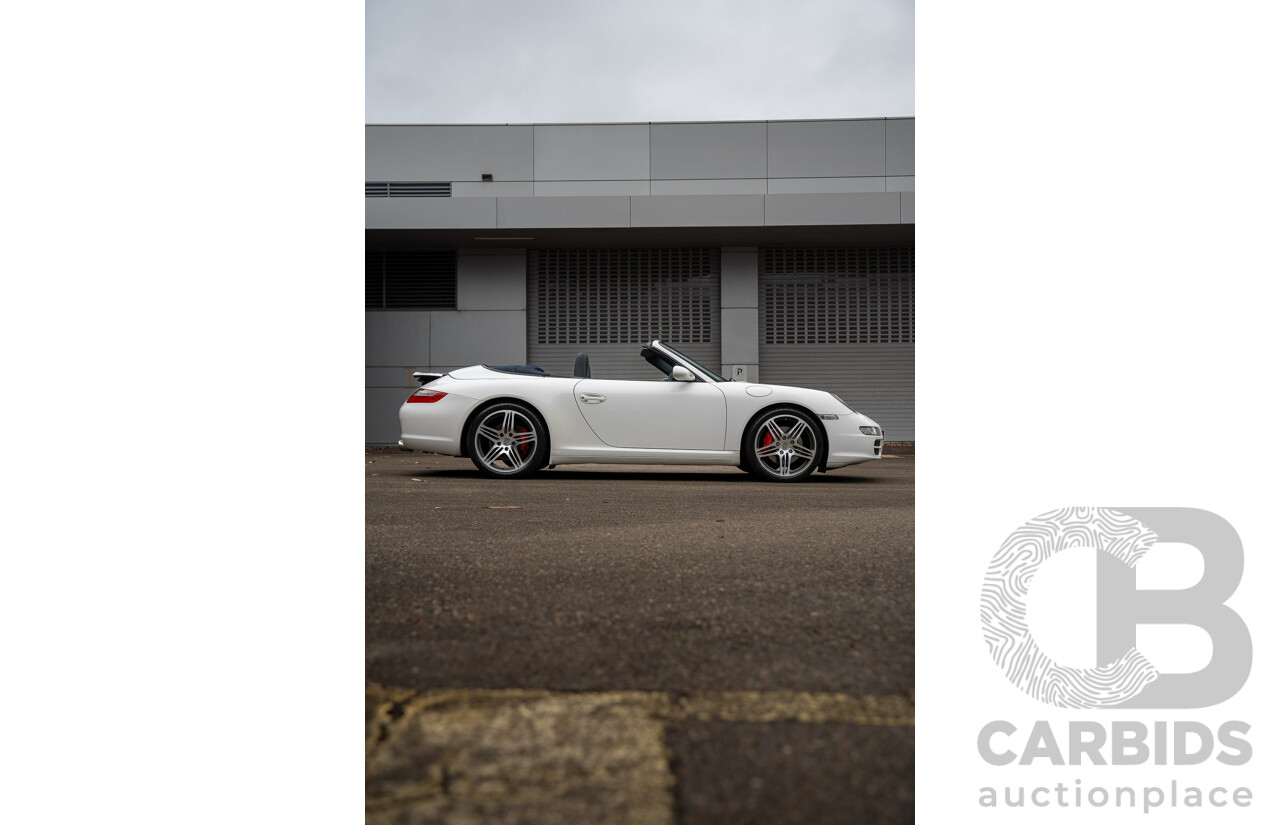 2007 Porsche 911 Carrera 4 S 997 (AWD) 2d Cabriolet Carrara White 3.8L - 12/13 Personal Import