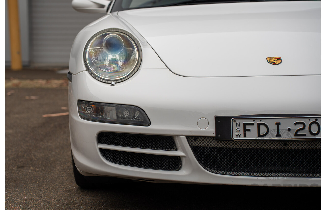 2007 Porsche 911 Carrera 4 S 997 (AWD) 2d Cabriolet Carrara White 3.8L - 12/13 Personal Import