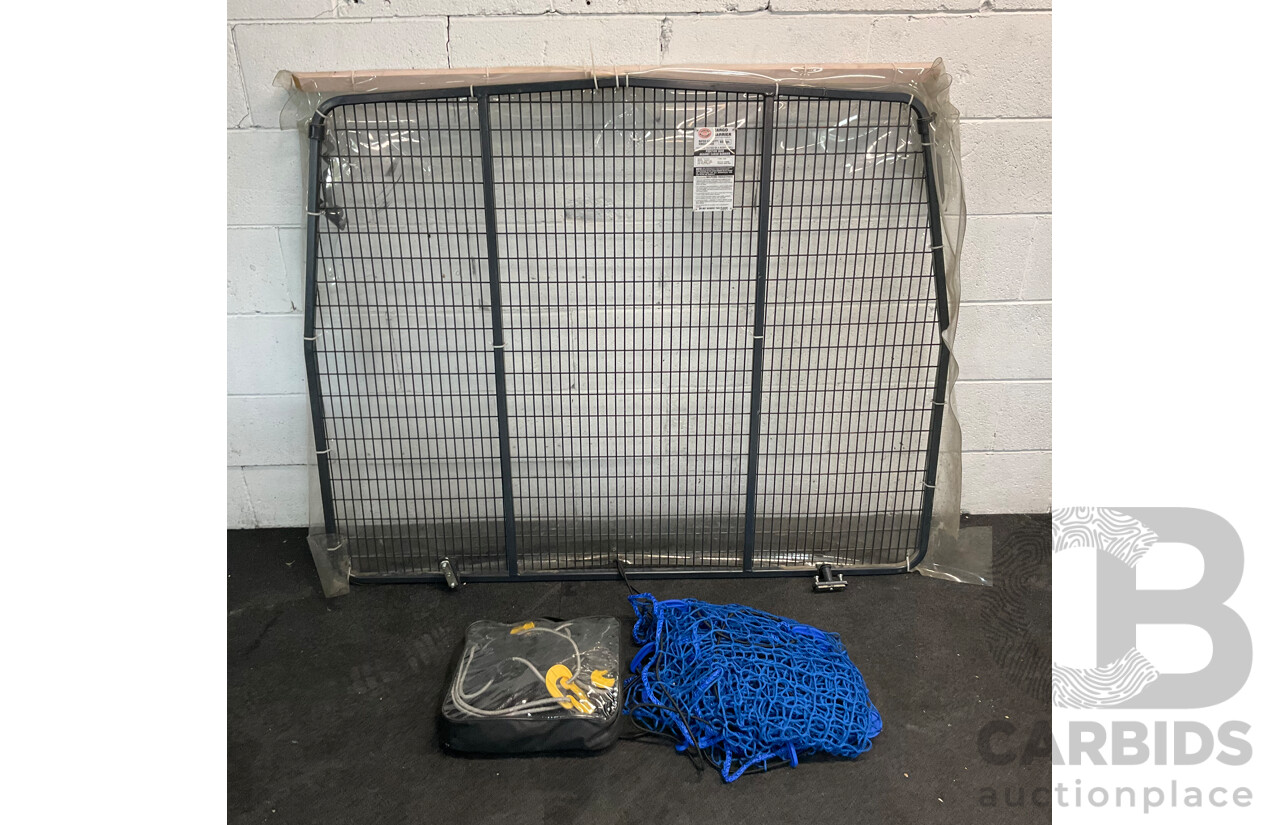 Toyota Cargo Barrier for Hiace 6.0 and Two Trunk Cargo Net Mesh