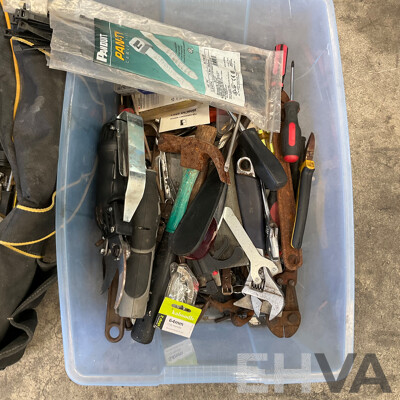 Bulk Lot - Assorted of Hand Tools with Ozito Cordless Drill Driver