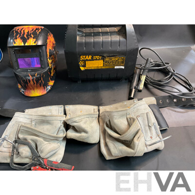 Star 170T Welder & Darkening Helment Mark & Tool Belt - Lot of 3