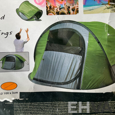 Assorted Camping Equipment - ICE MATE Ice Box, Coleman Portable Grill Stove, Airbed, Spinifex Portable Table and More