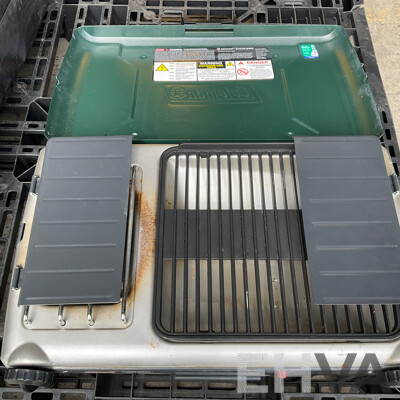 Assorted Camping Equipment - ICE MATE Ice Box, Coleman Portable Grill Stove, Airbed, Spinifex Portable Table and More