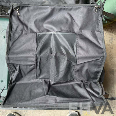 Assorted Camping Equipment - ICE MATE Ice Box, Coleman Portable Grill Stove, Airbed, Spinifex Portable Table and More