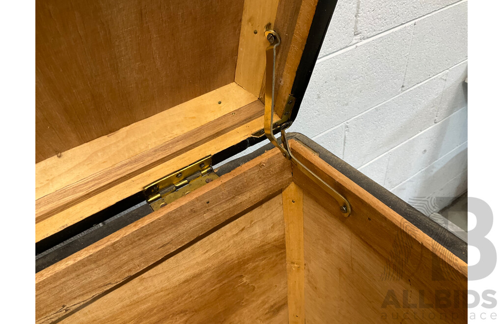 Vintage Chinese Carved Wood Chest Over Cabinet