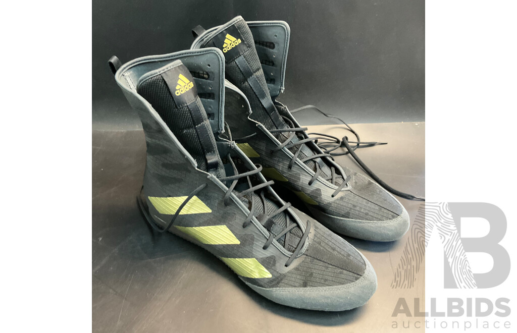 Adidas Boxing Shoes Size US12 & Assorted Boxing Equipment & Personal Gym Items