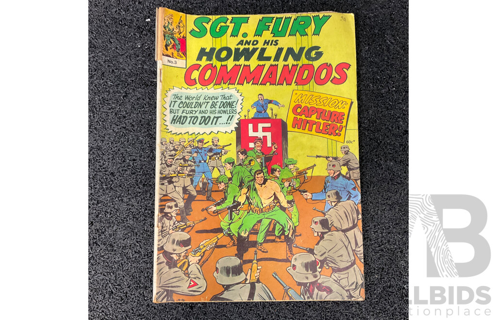1979 SGT.Fury and His Howling Commandos Comic Book #3 - Australia Edition
