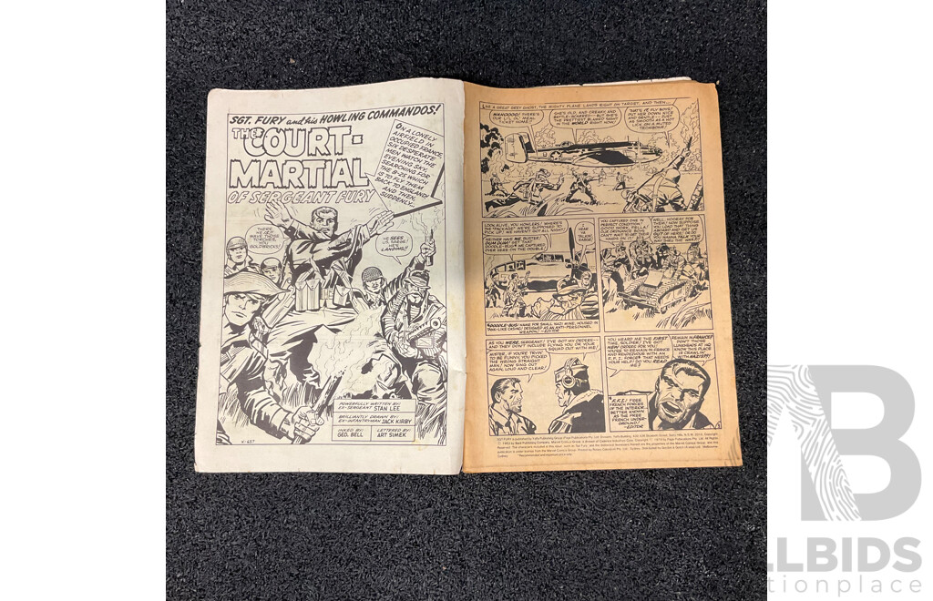 1979 SGT.Fury and His Howling Commandos Comic Book #3 - Australia Edition