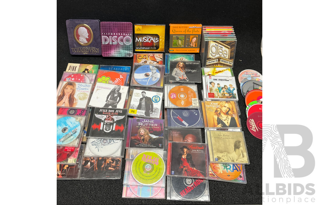 Bulk Lot of 70 Assorted Music CDs