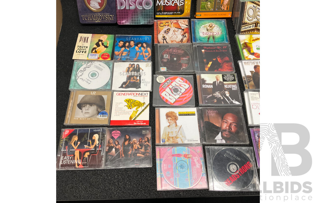 Bulk Lot of 70 Assorted Music CDs