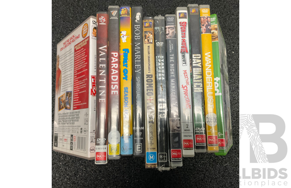 Bulk Lot of Movies DVDs