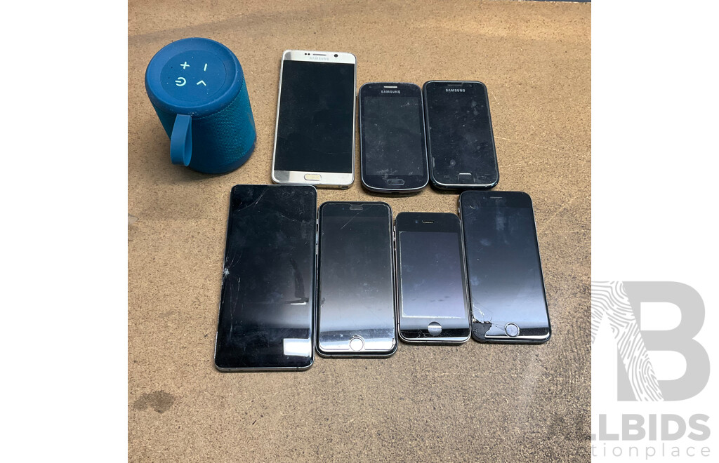 Spare or Repair - IPhone, Samsung Mobile Phone, Anko Speaker & Assorted Tools