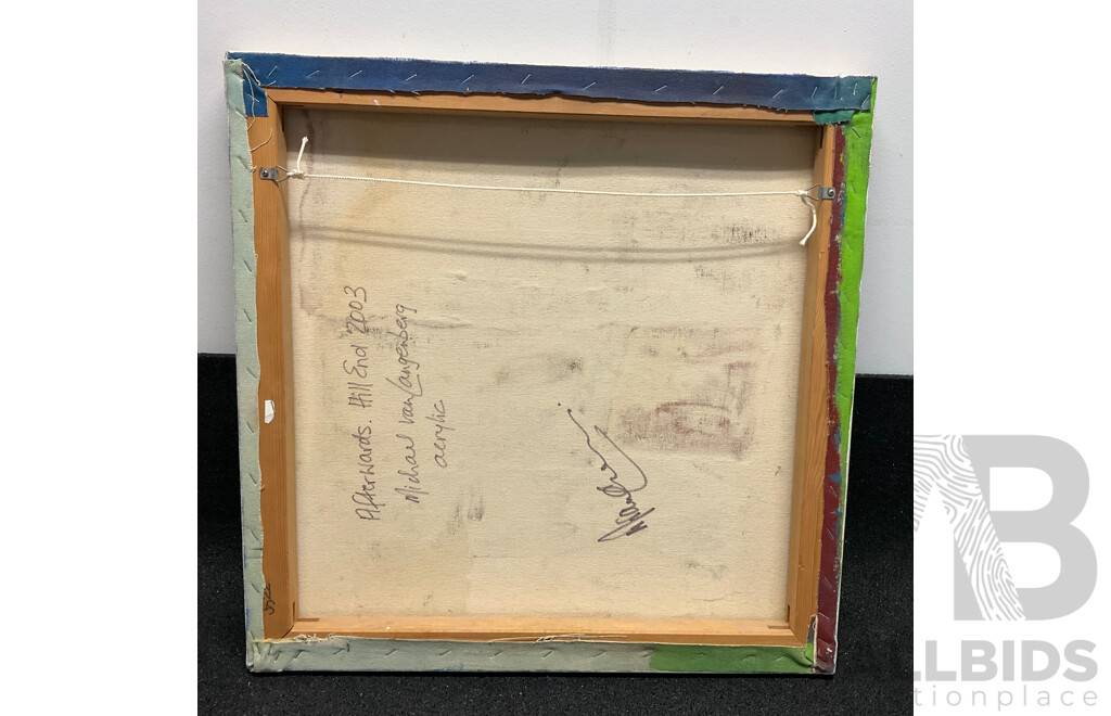 2003 Afterwards Hill End Textured Abstract Painting by Van Langenberg - Acrylic on Canvas