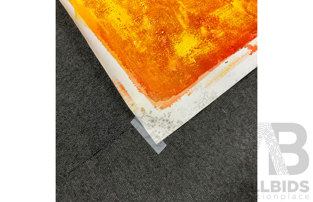 Two Textured Abstract Painting - Acrylic on Canvas