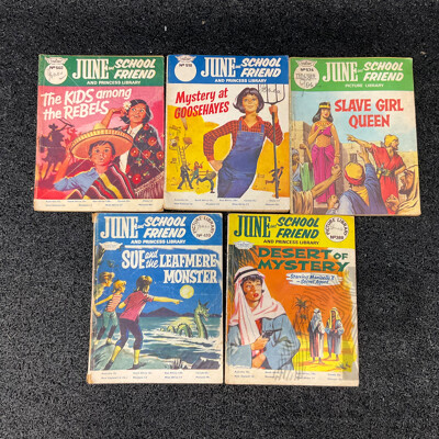 Five Vintage June and School Friend Collection #388 #419 #502 #518 #574