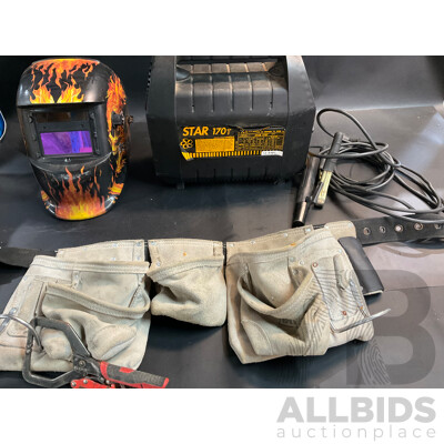Star 170T Welder & Darkening Helment Mark & Tool Belt - Lot of 3