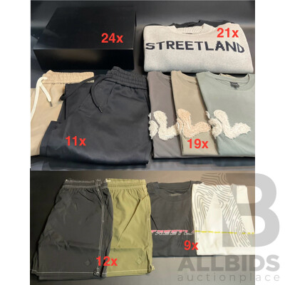 Assorted STREETLAND Men's and Women's Clothing - Lot of 96