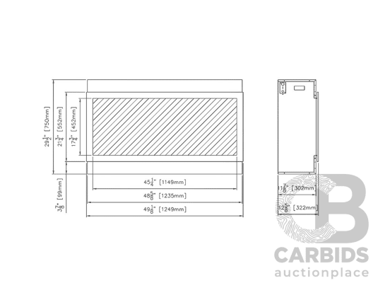 Amantii Panorama BI Deep XT Smart Electric Fireplace (BI-50-DEEP-XT)