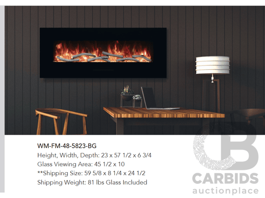 Amantii 48'' Wall Mount Electric Fireplace (WM-FM-48-5823-BG)