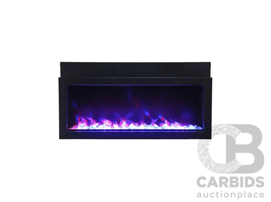 Amantii Panorama 30'' BI Extra Slim Electric Fireplace (BI-30-XTRASLIM)