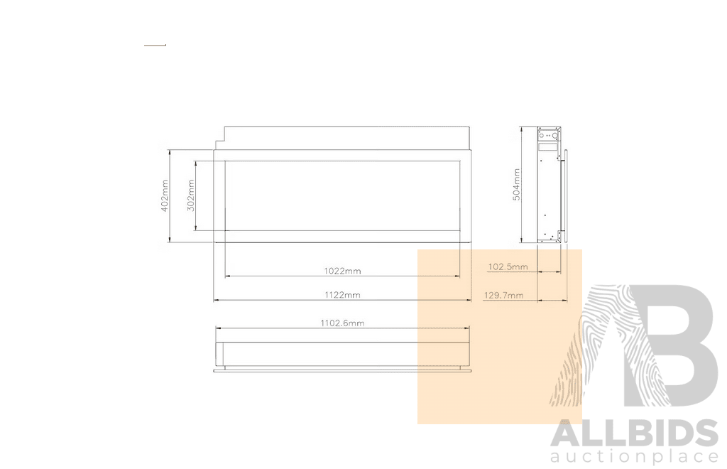 Remii Extra Slim 45 Inch Electric Fireplace (102745-XS)
