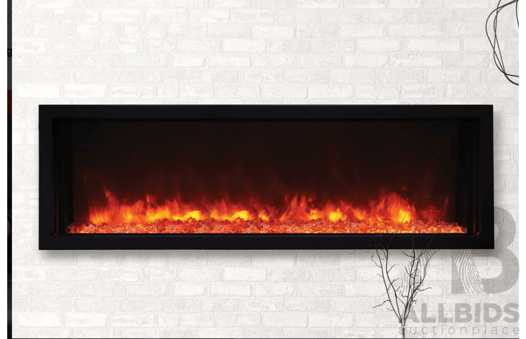 Amantii 50'' BI EXTRA SLIM Electric Fireplace (BI-50-XTRASLIM) - ORP$2,919