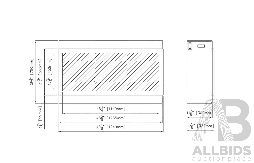 Amantii Panorama BI Deep XT Smart Electric Fireplace (BI-50-DEEP-XT)