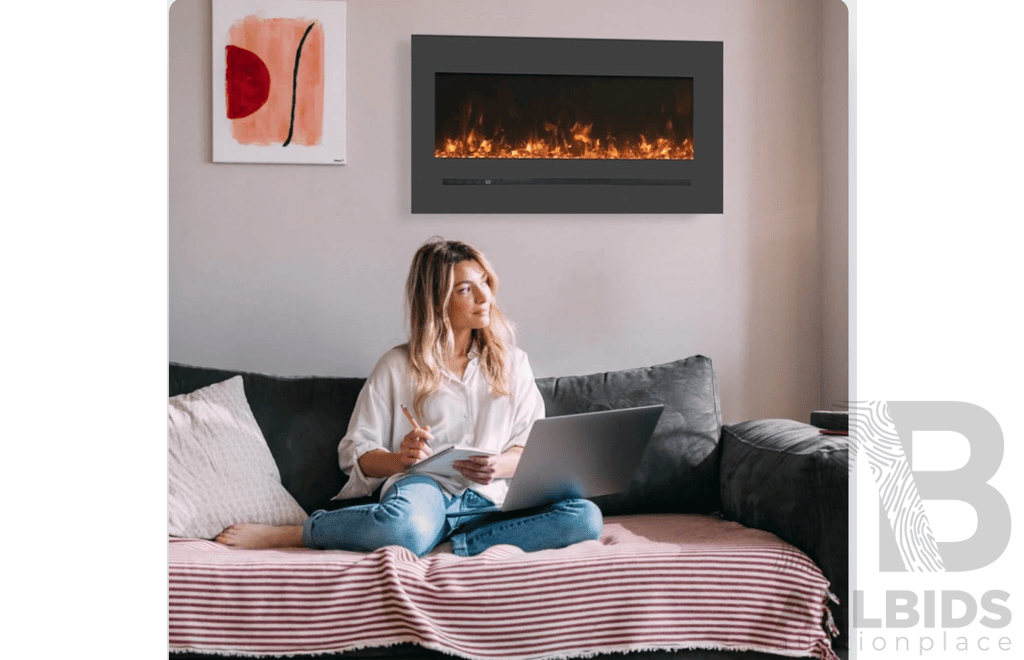 Amantii 26'' Linear Electric Fireplace (WM-FML-26-3223-STL) - ORP$1979